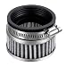 Deflife Universal 6062mm Air Filter Cleaner Round Tapered Replacement for Motorcycle Silver Tone - Image 2