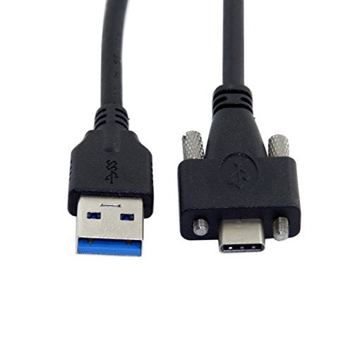 JSER USB 31 TypeC Dual Screw Locking to Standard USB30 Data Cable 12m Panel Mount Type for Industrial Camera - Image 1