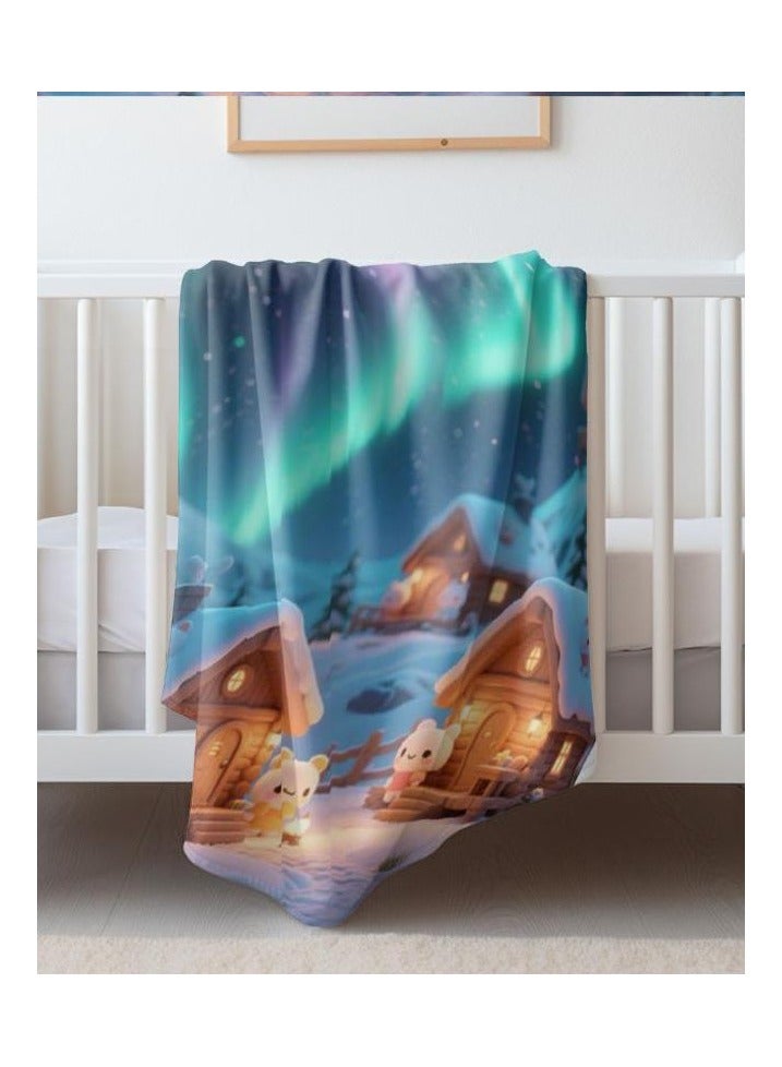 general Children's or student cartoon flannel thin blanket (warm and comfortable, suitable for sleep, games) 100cm*150cm - Image 1