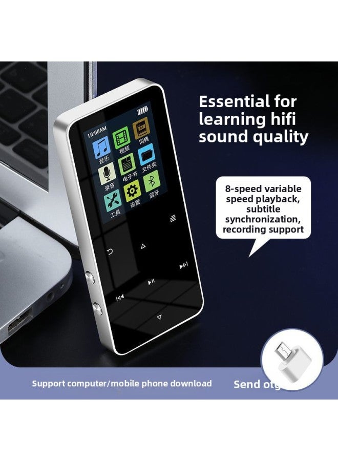 MP3 Player - Bluetooth MP3 Player for Students - 1.8 black button, 8gb - Portable Music Player, English Learning Dictionary, Walkman, Wireless Study, Mp4 Support, Exam Listening - Image 3