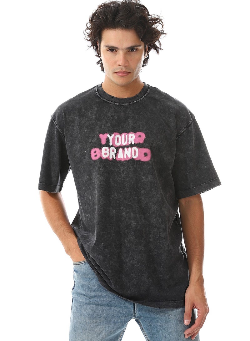 WHITE RABBIT Tye-Die Heather  Printed T-Shirt - Image 1