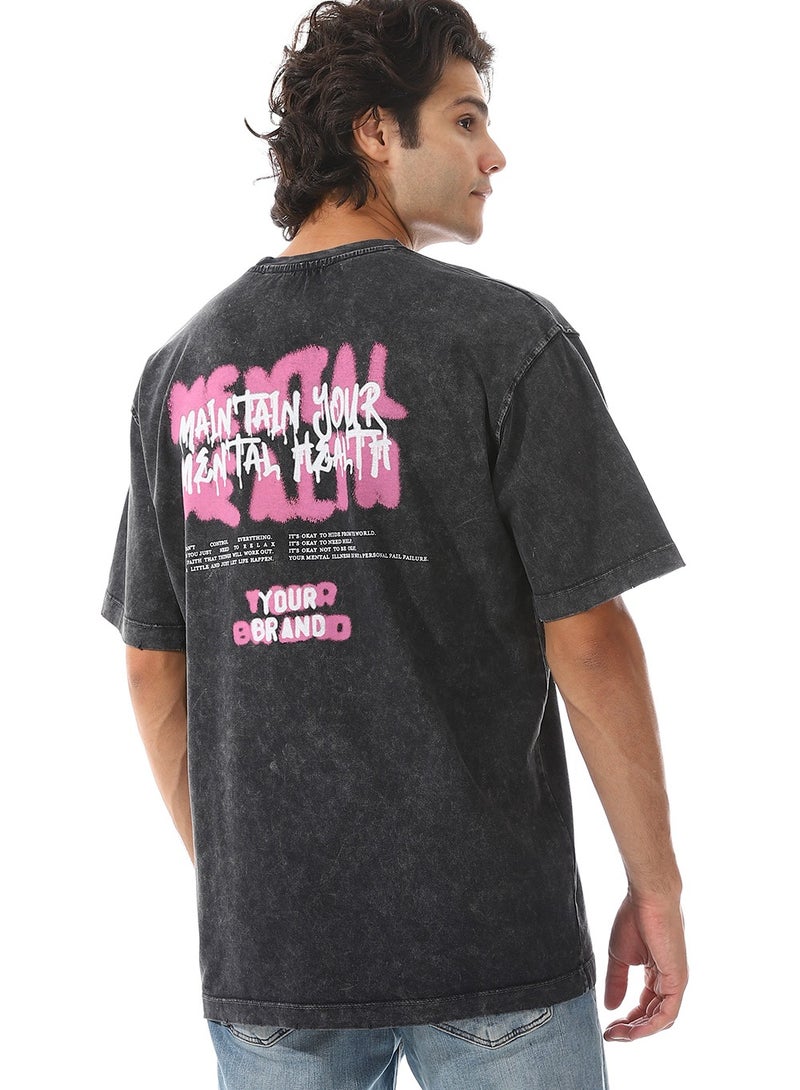 WHITE RABBIT Tye-Die Heather  Printed T-Shirt - Image 3