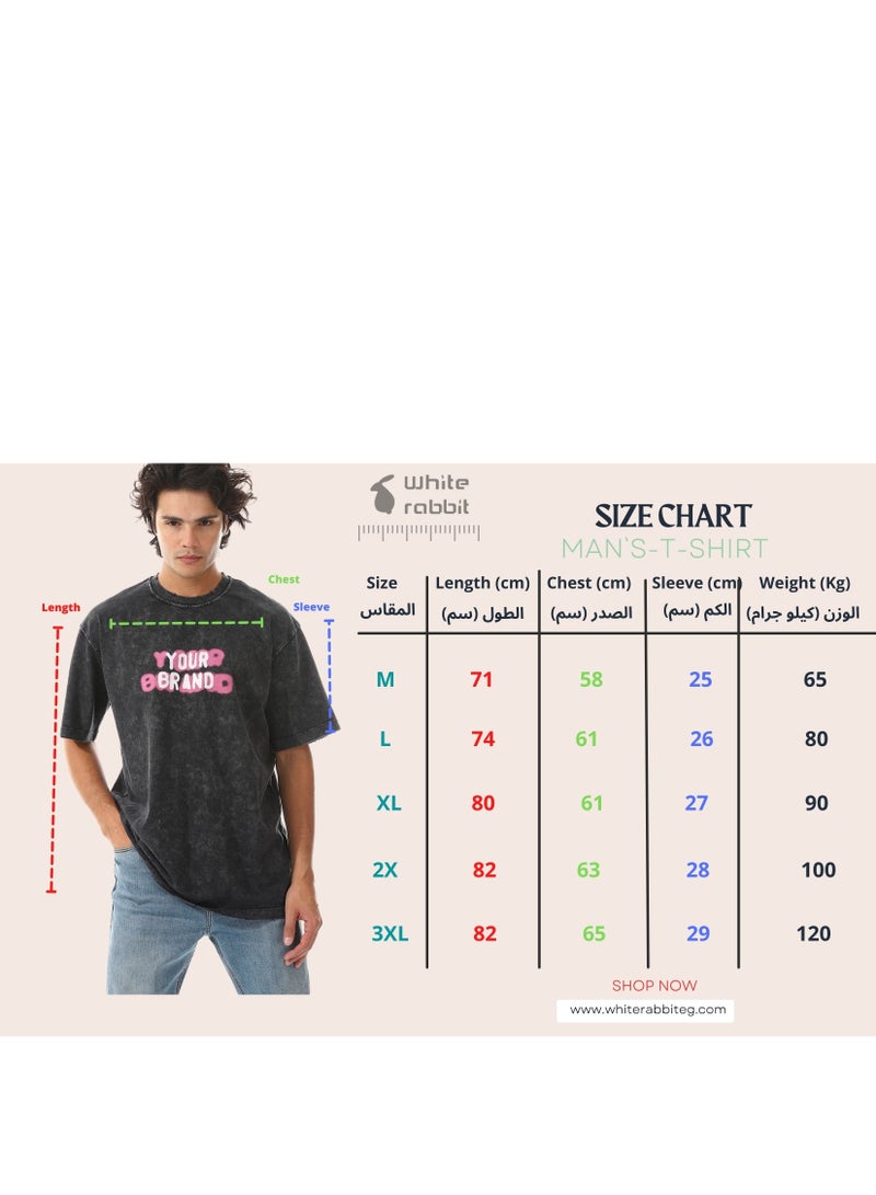 WHITE RABBIT Tye-Die Heather  Printed T-Shirt - Image 5