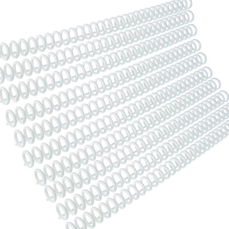 KW-trio 10pcs Plastic 30-Hole Loose Leaf Binders Ring Binding Spines Combs 85 Sheets Capacity for DIY Paper Notebook Album Office School Supplies