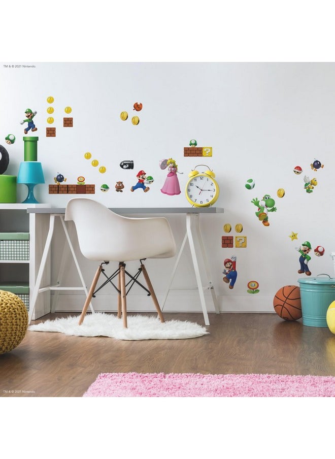 RoomMates RoomMates RMK2351SCS Nintendo New Super Mario Bros Build a Scene Peel and Stick Wall Decals, Multicolored  - Image 3