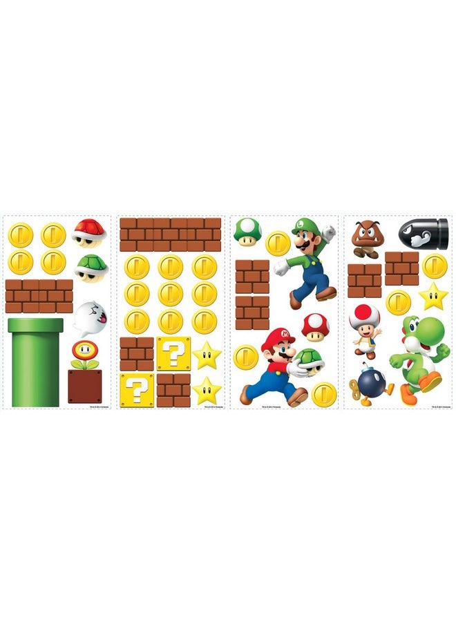 RoomMates RoomMates RMK2351SCS Nintendo New Super Mario Bros Build a Scene Peel and Stick Wall Decals, Multicolored  - Image 5