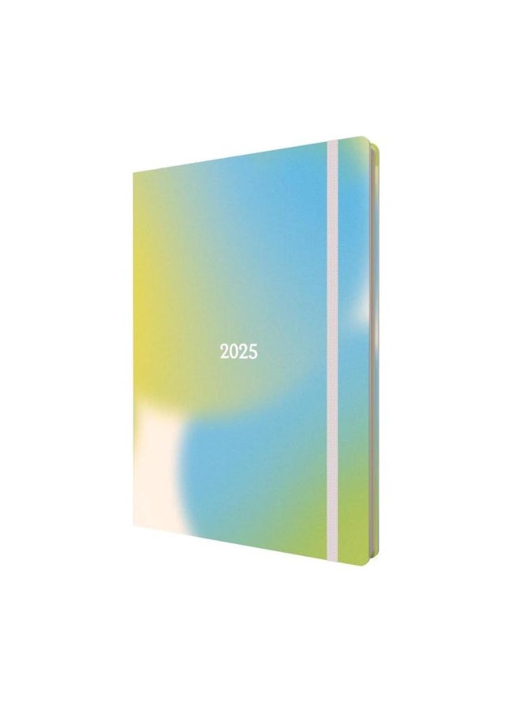 Collins - Collins Abstract Gradients 2025 Planner - A5 Week to View Diary - Blue - (E-AG153.60-25) - Stylish Weekly Eco Diary with Recycled Paper - Image 1