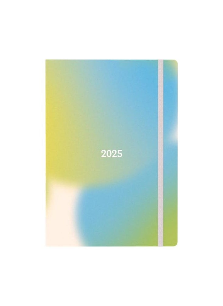 Collins - Collins Abstract Gradients 2025 Planner - A5 Week to View Diary - Blue - (E-AG153.60-25) - Stylish Weekly Eco Diary with Recycled Paper - Image 1