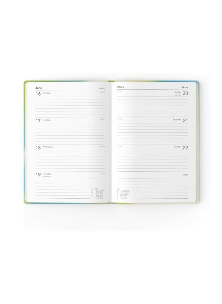 Collins - Collins Abstract Gradients 2025 Planner - A5 Week to View Diary - Blue - (E-AG153.60-25) - Stylish Weekly Eco Diary with Recycled Paper - Image 1