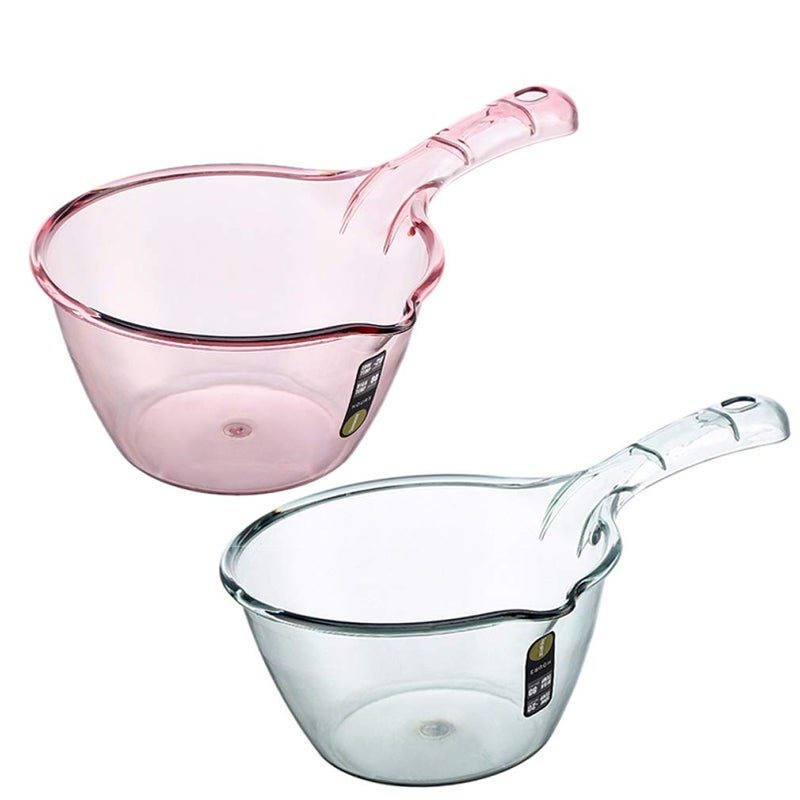 Hiprecky مغرفة ماء بلاستيكية مغرفة استحمام دلو دش دلو ماء مغرفة استحمام كوب ماء أساسي للمنزل