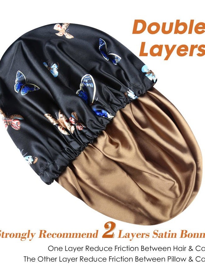 Winitas Large Satin Bonnet for Black Women Curly Hair Sleeping - Image 2