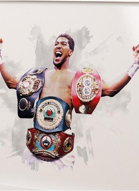 (Assembly frame) Anthony Joshua - Heavyweight Champion - Poster - Print