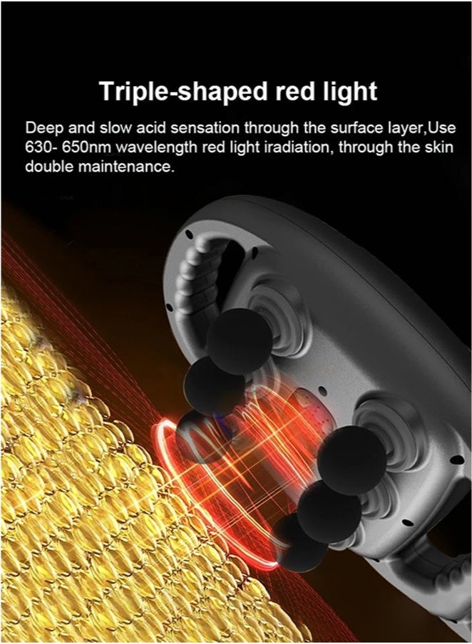 Loquat Fascia Muscle Massager High Frequency Back Waist Massage Machine Six-head Body Shoulder Professional - Image 4