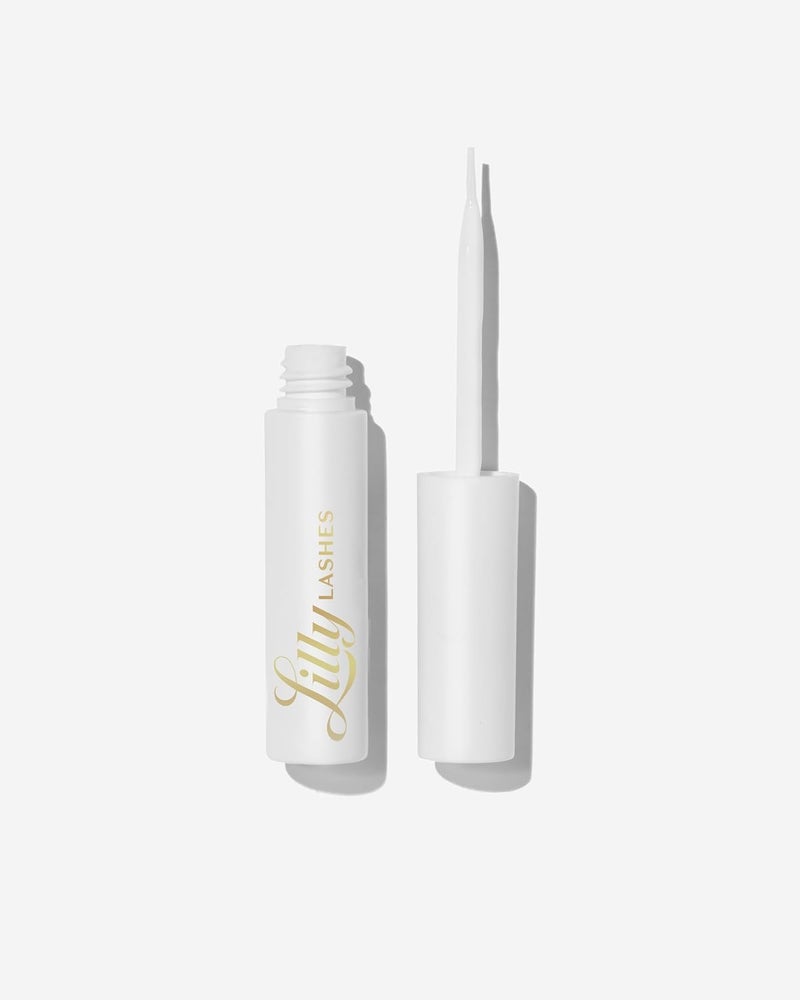 Lilly Lashes Clear Eyelash Glue - Brush On Lash Glue for False & Natural Lashes - Latex Free - Image 1