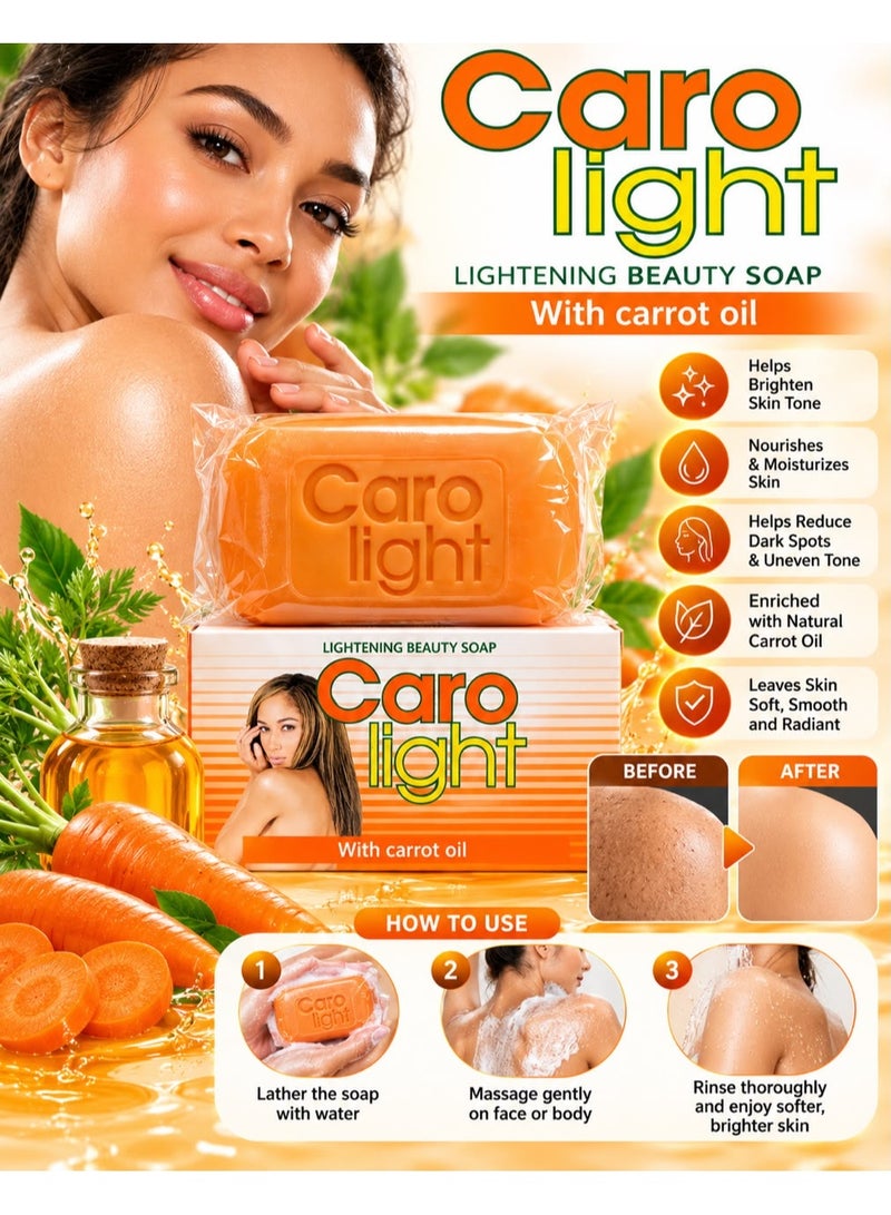 Caro Light Lightening Beauty Soap With Carrot Oil 180g - Image 3