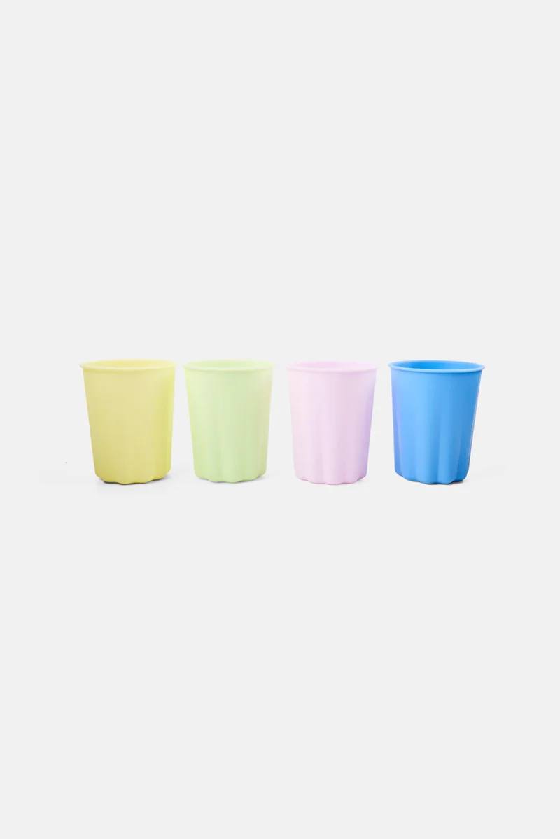 Muy Mucho 4 Pcs Plain Glass 250 ml