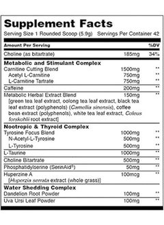 UNIVERSAL NUTRITION advanced cuts powder  - Image 2