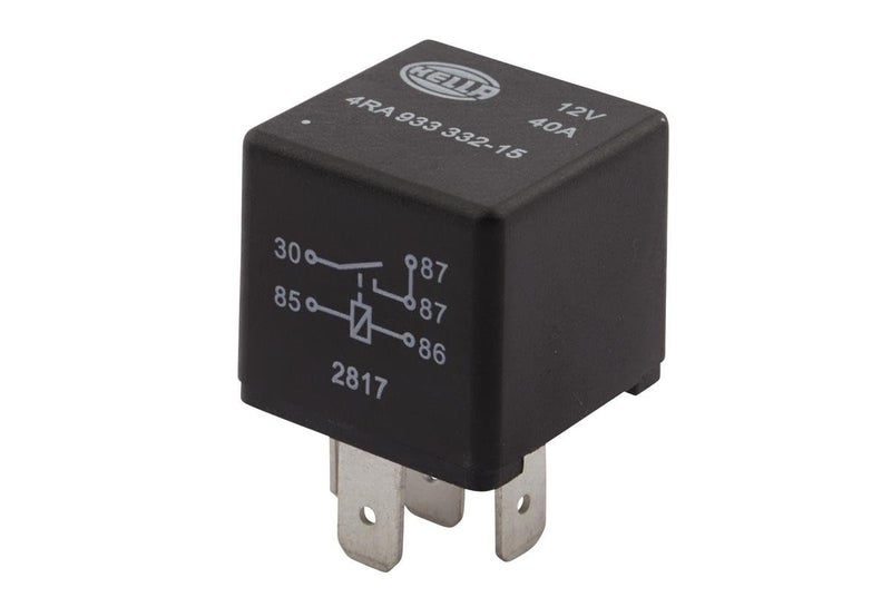 HELLA 4RA 933 332-151 Relay, main current - 12V - 5-pin connector - Normally Open Contact - Image 1