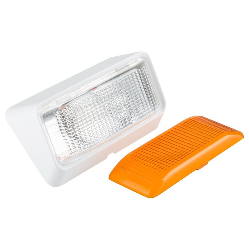 Lumitronics LED RV Exterior Porch Utility Light - 12v Lighting Fixture. Replacement Lighting for RVs, Trailers, Campers, 5th Wheels. White Base, Clear Lens.