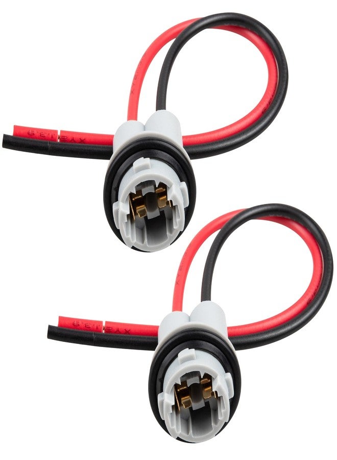 RED WOLF قاعدة مصباح RED WOLF T15 912 921، سلك توصيل W16W، سلك إضاءة خلفية، سلك إشارة انعطاف، محول مصباح فرامل، كابل إضاءة جانبية، موصل مصباح لوحة ترخيص لسيارات شيفروليه، تويوتا، هيونداي، سوبارو (قطعتان) - Image 1