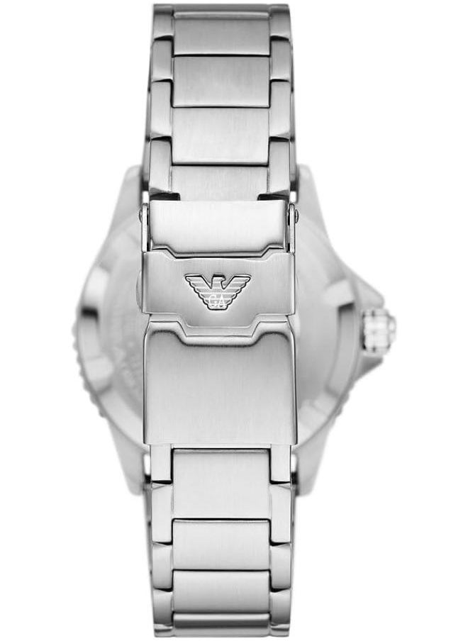 armani Armani Men's GMT Dual Time Silver Stainless Steel Bracelet Watch (Model: AR11589)  - Image 3