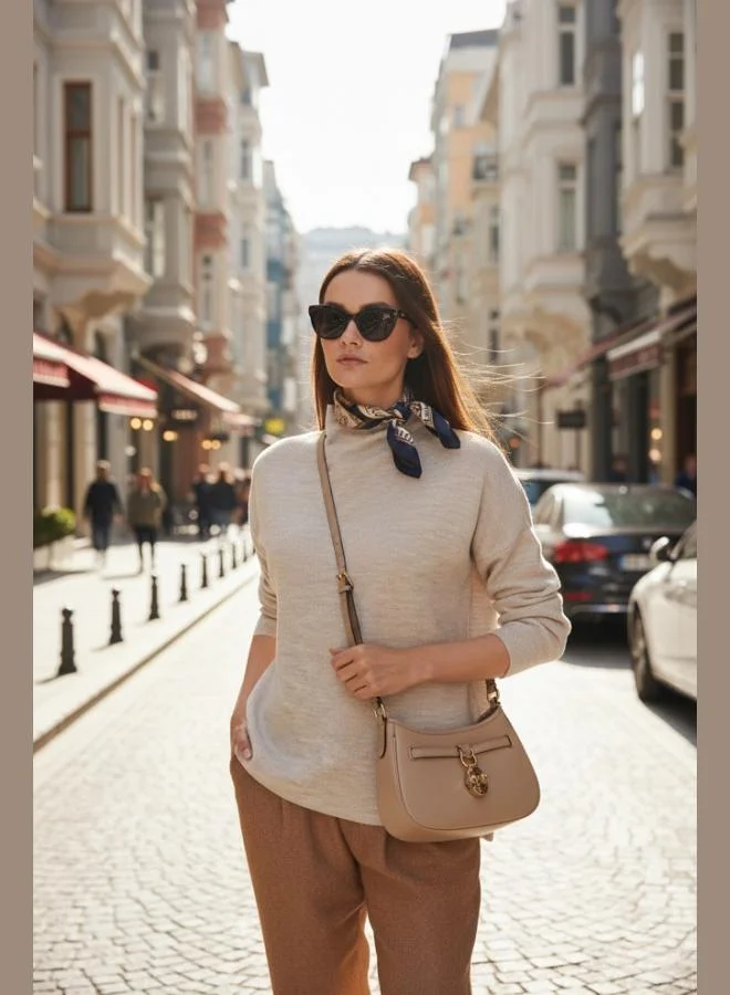 Lela Lela Long Back Stand Collar Thin Knit Sweater Women's SWEATER 4615002