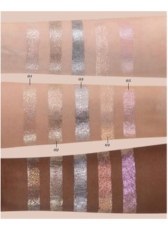 Flower Knows Swan Ballet Liquid Eyeshadow Pearl Fine Glitter Long-Lasting Quick Dry Shimmer Dust Skins Eyeshadow 4g (01 Diamond Star)  - Image 4