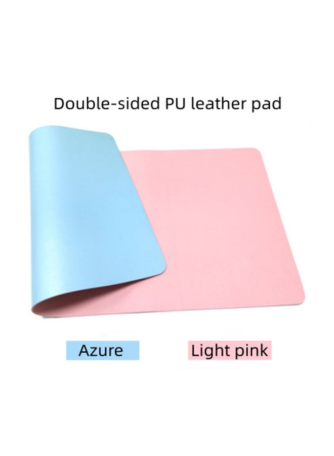 Mouse Pad, Large Office Desk Mouse Mat, Office Desk Pad, Laptop Pad, Gaming Large Mouse Pad, Double-Sided PU Leather Material, Waterproof, Heat-Resistant And Scratch-Resistant, 40cm×80cm - Image 3