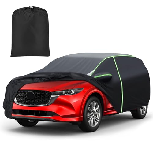 Mixsuper Liner Car Cover for Mazda CX-5 2013-2026 / Mazda CX-50 2023-2026, 7 Layers Full Car Cover All Weather Car Covers for CX5 CX50, Waterproof Outdoor Cover with Zipper Door Reflective Strips - Image 1