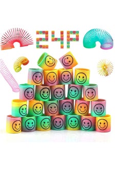 Smiley Party Favors For Kids Birthday Party 24 pack Spring Birthday Gift Toys For Girls Boys, Return Gifts For Birthday Party kids, Birthday Giveaways For Kids Bulk Mini Toys Pinata Goody Bag