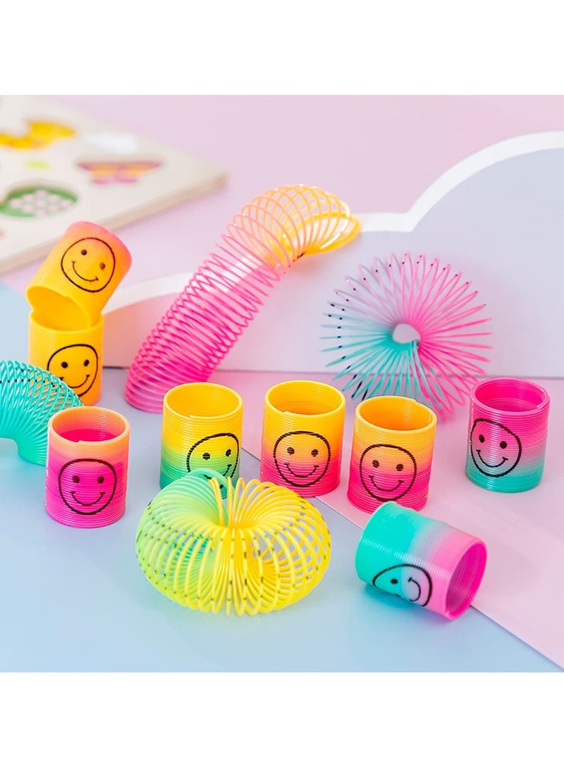 MIXDE - Smiley Party Favors For Kids Birthday Party 24 pack Spring Birthday Gift Toys For Girls Boys, Return Gifts For Birthday Party kids, Birthday Giveaways For Kids Bulk Mini Toys Pinata Goody Bag - Image 1