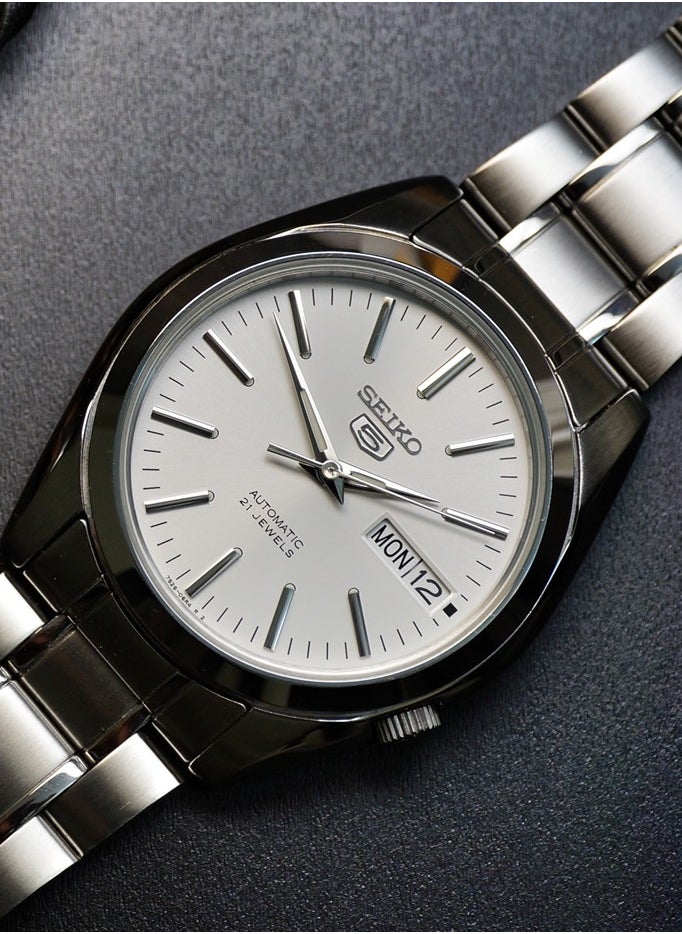 Seiko 5 Automatic White Dial Stainless Steel Men's Watch SNKL41K1  - Image 2