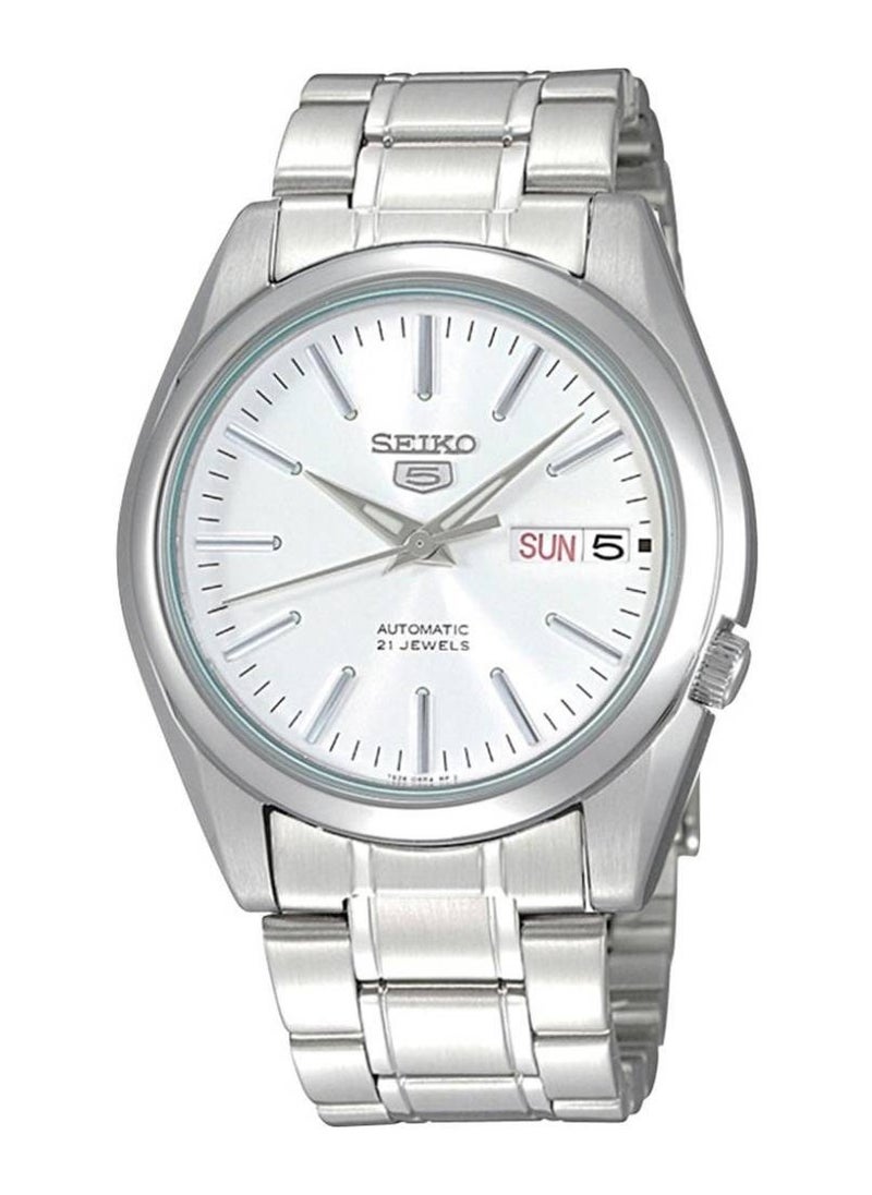 Seiko 5 Automatic White Dial Stainless Steel Men's Watch SNKL41K1  - Image 1