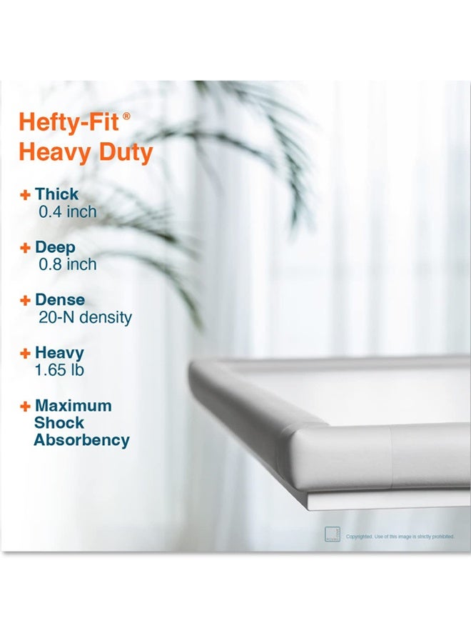 Edge Corner Protector Baby Proofing (Large 18ft Edge 8 Corners),Safety Furniture Bumper with 3M Double-Sided Tape,Protector for Fireplace, Table, Stair, Cabinet (Beige White) - Image 3