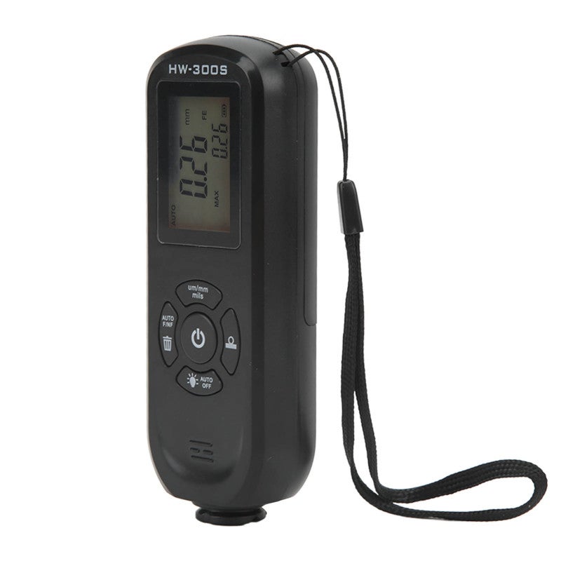Coating Thickness Gauge 0-2000um Range ABS Material Record Average Maximum Minimum Value - Portable 4.72in Design Um mm mils Units for Automotive Industrial Manufacturing - Image 3