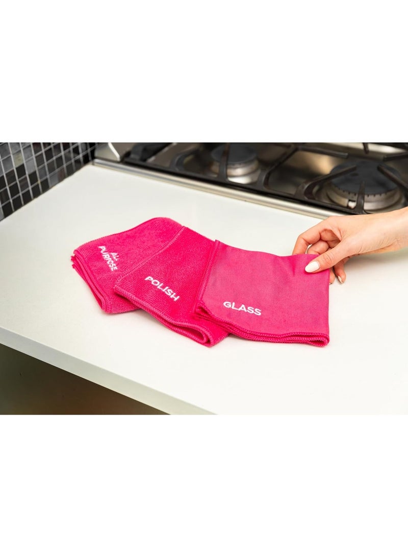 Star Drops The Pink Stuff Miracle Microfibre Cloth Collection 3 Pack - Image 3