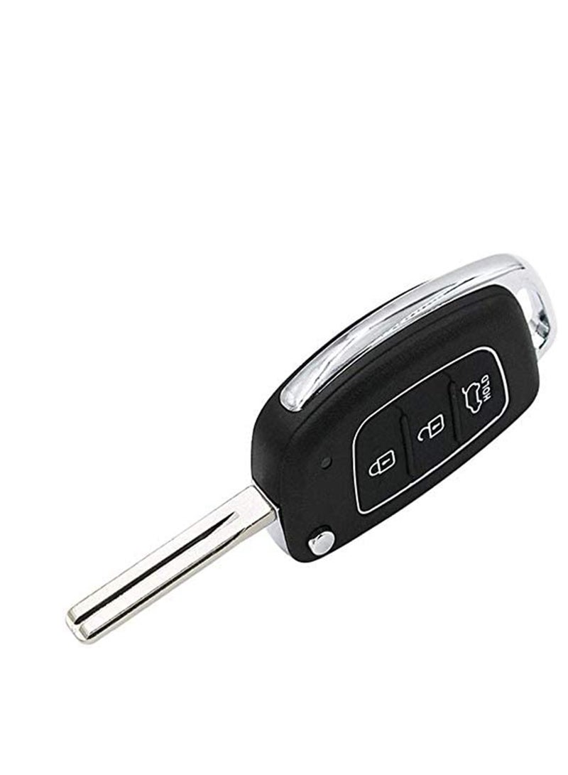 SOLARAE Folding Smart Car Key,  3 Buttons Keyless Entry Remote Case, Replacement Remote Car Key key Shell Repair for Mistra Hyundai HB20 SANTA FE IX35 IX45 Key Cover Case - Image 3