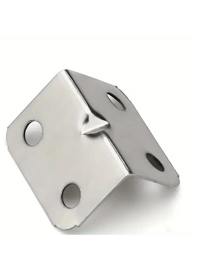 12pcs Silvery Heavy Duty Metal Corner Brackets With Screws Furniture Connectors - Image 5