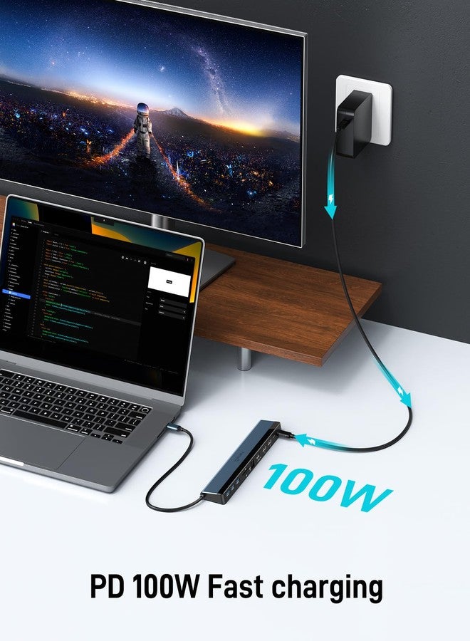 NewQ USB C Docking Station with Dual HDMI 4K, 100W PD-in, 12-in-1 Laptop Dock for Windows, MacBook, Chromebook - Image 5