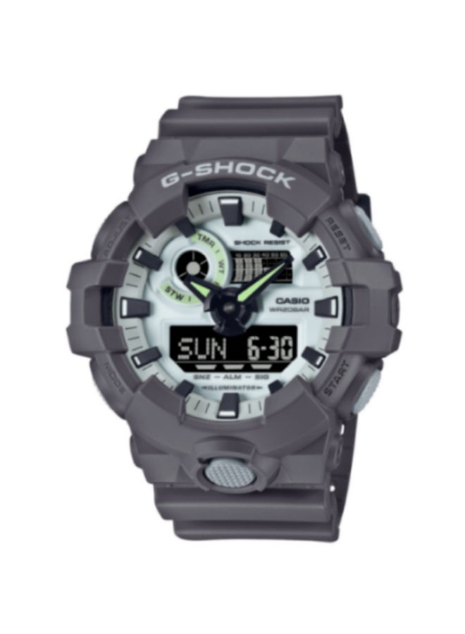 جي شوك ساعة جي-شوك ​​رجالية من الراتنج، تناظرية-رقمية، GA-700HD-8ADR - Image 1