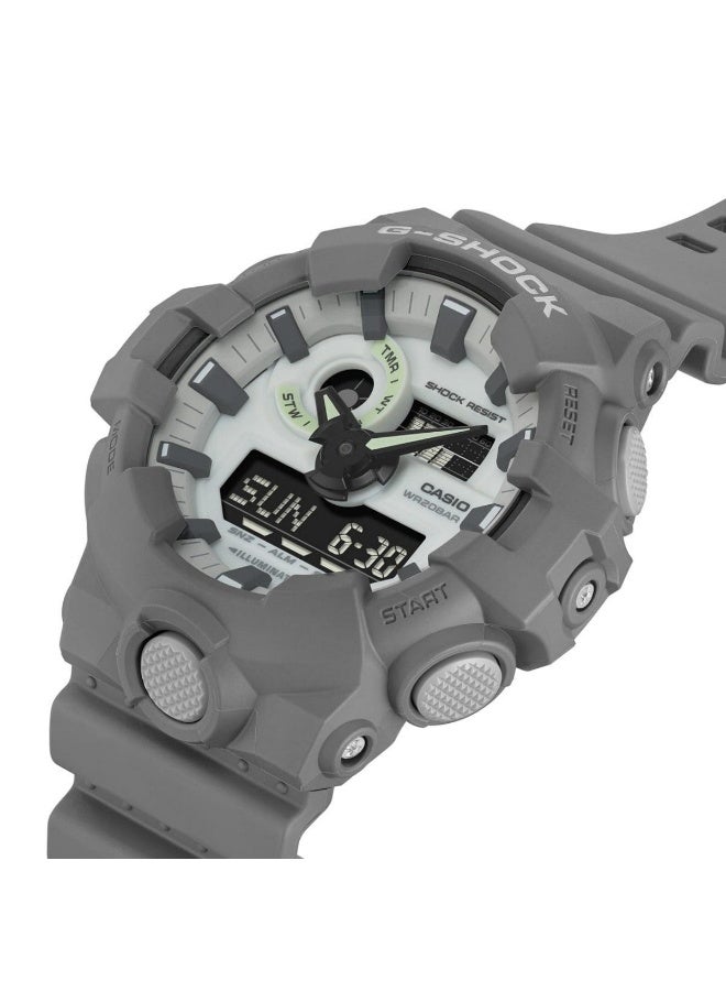 جي شوك ساعة جي-شوك ​​رجالية من الراتنج، تناظرية-رقمية، GA-700HD-8ADR - Image 3