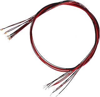 YOKIVE YOKIVE 5 Pcs 0402 Micro Warm White Pre-Wired Devices LED Light, Lighting and Decoration, Great for Electronics Projects  - Image 1