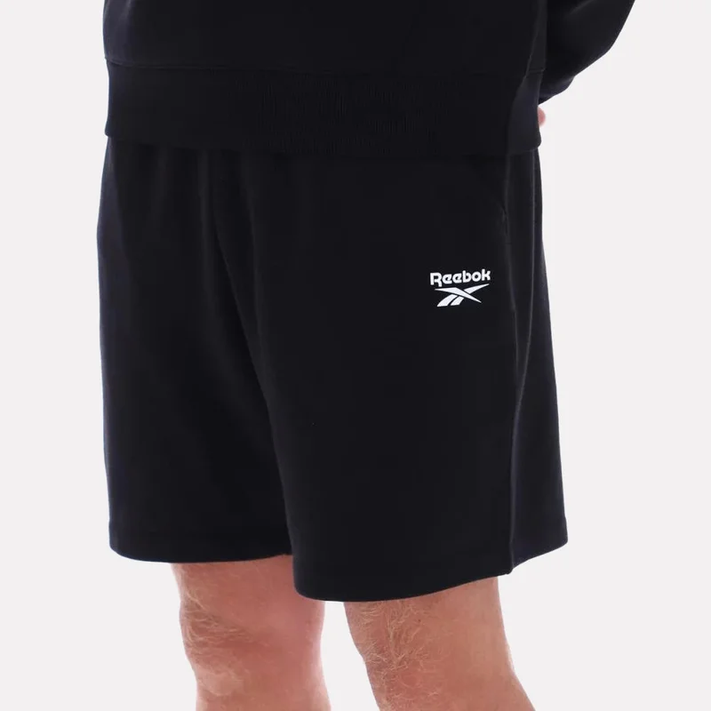 Reebok Black Reebok Roscoe Small Logo Loopback Men's Shorts - Black for Men | Best Price UAE