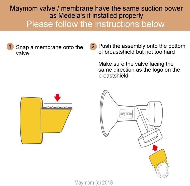Maymom Tubing for Medela Pump in Style Advanced Breastpump Released After Jul 2006 Plus 6 Membranes in Retail Pack Replaces Medela Tubing and Medela Membrane BPA Free Made By Maymom 2 Tubes and 6 Membranes - Image 5
