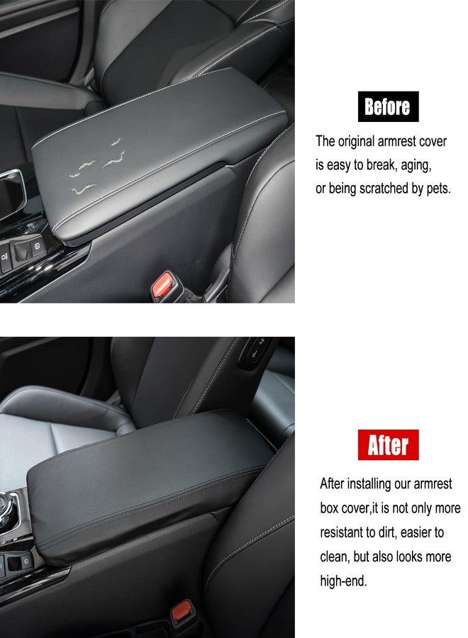 CKE Compatible with Toyota Camry 2025 Accessories Automotive Center Console Organizer Box Cover Armrest Cover Glove Tray Protector for 9th Gen Camry LE SE XLE XSE -Black Stitches - Image 3