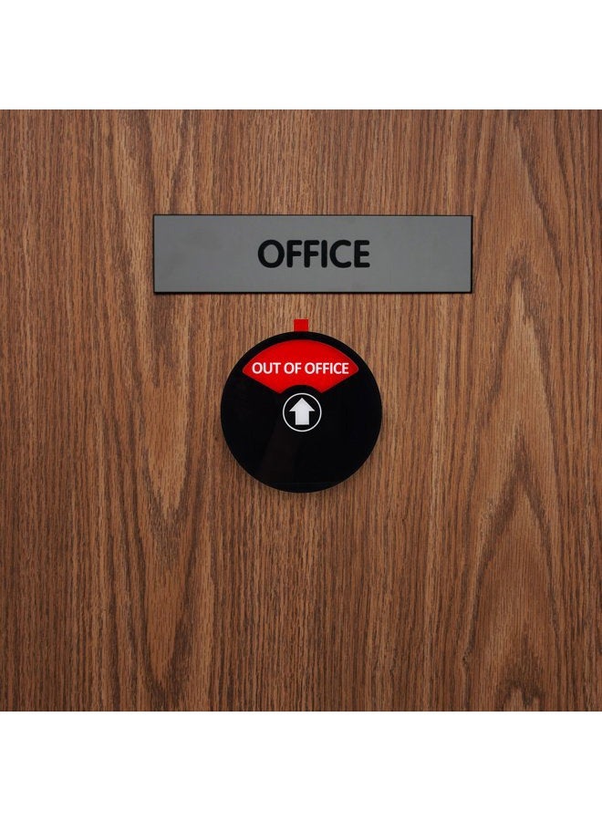 Kichwit Privacy Sign, in a Meeting Sign, Out of Office Sign, Welcome Please Knock Sign, Office Sign, Conference Sign for Offices, 5 Inch, Black - Image 5
