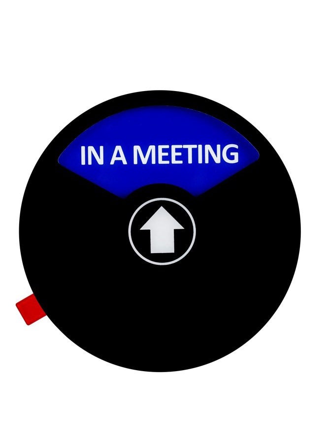 Kichwit Privacy Sign, in a Meeting Sign, Out of Office Sign, Welcome Please Knock Sign, Office Sign, Conference Sign for Offices, 5 Inch, Black - Image 3