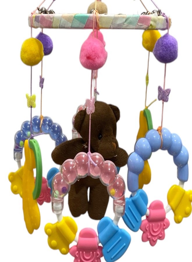 SFR Baby Silicone Hanging Jhoomer ? Cradle & Cot Toy with Soothing Elements | Jhoomer for Kids Bed | - Image 5