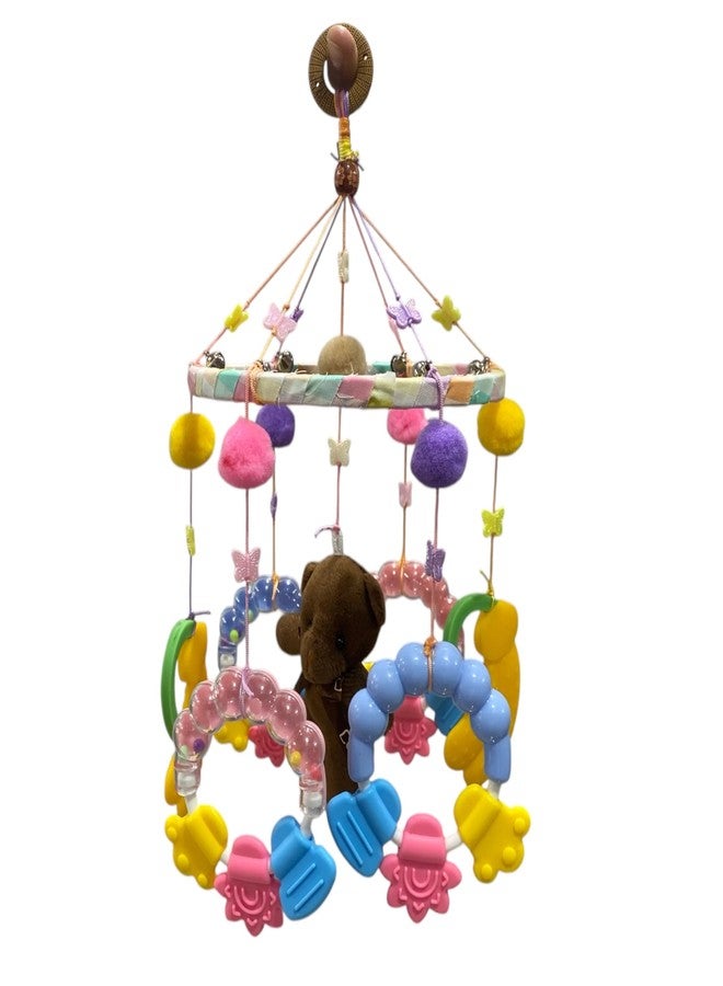 SFR Baby Silicone Hanging Jhoomer ? Cradle & Cot Toy with Soothing Elements | Jhoomer for Kids Bed | - Image 1