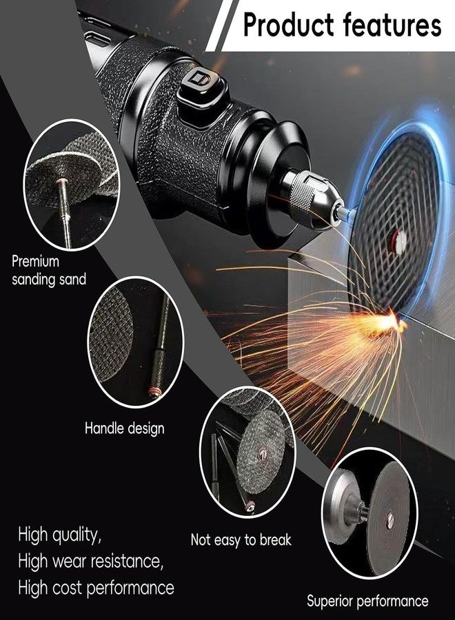 Do It Yourself MR. DIY Crafts Cutting Wheel Set for Rotary Tool, 32mm Double Mesh Cutting Discs with Mandrels, Heavy Duty Metal Cutting Wheels for Wood, Plastic & Steel (5, Pcs, 32mm) - Image 4
